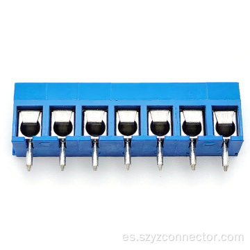 bloque de terminales de tornillo azul